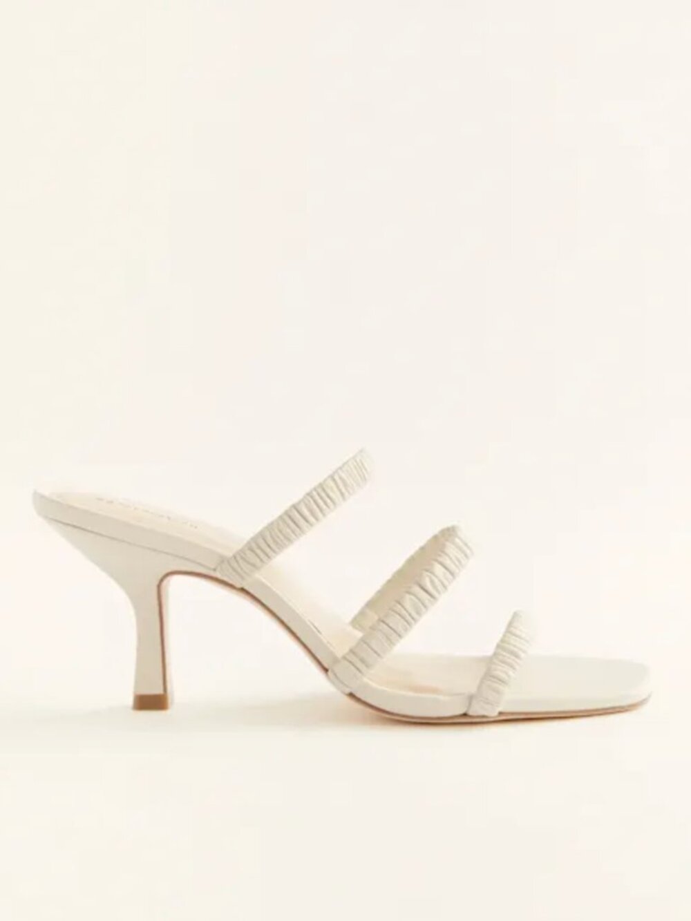 Reformation Gina High Heel Ruched Sandals